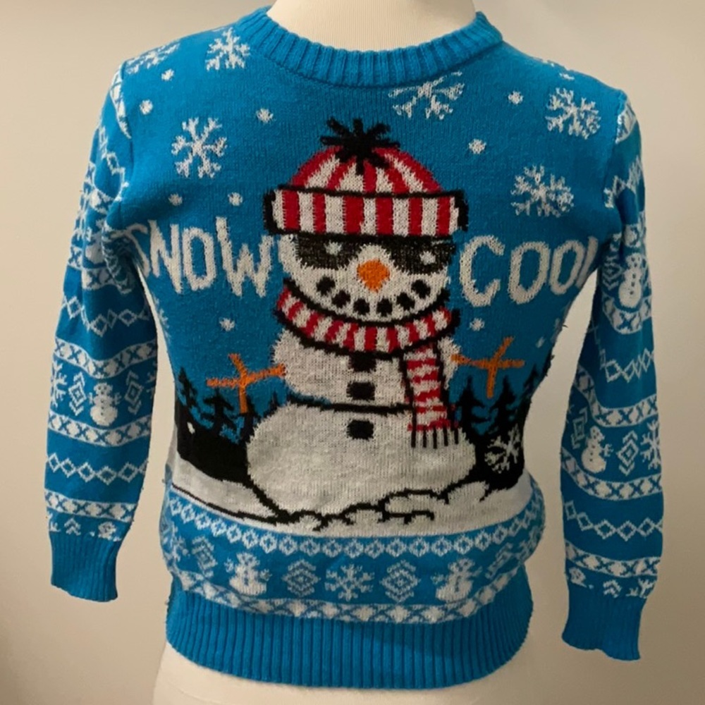 Well Worn - Holiday SWEATER - Unisex - Boys’ XS (Kids) - Cotton Blend -